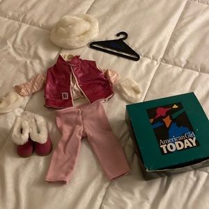 American girl doll snow/ski outfit